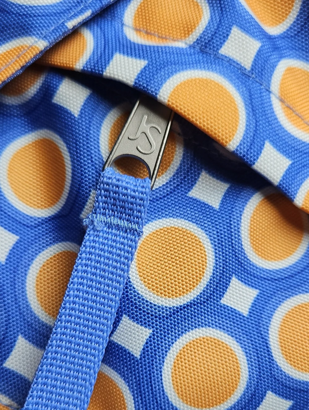JanSport Kids Boardwalk Sling Backback in White and Fiji Orange Double Dot NWT